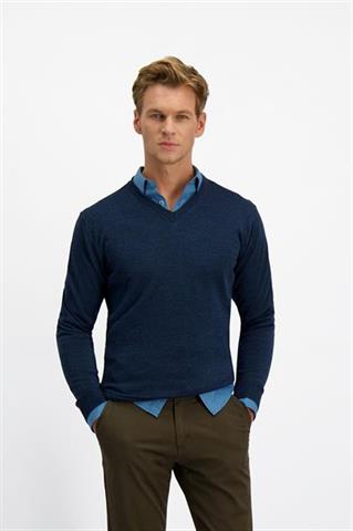 Sweter v-neck z wełną 74077 - 416961