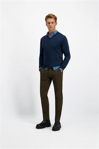 Sweter v-neck z wełną 74077 - 416991