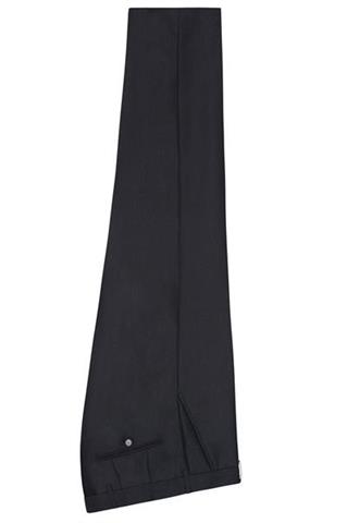 Czarny garnitur męski w toczone prążki 34911 - 42691