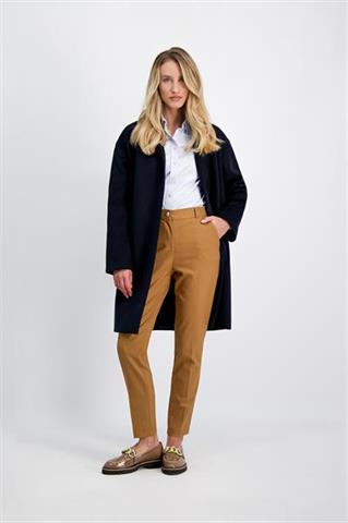 Granatowy płaszcz damski 86134 - 427631