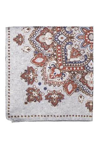 Szara poszetka we wzory 57585 - 429771