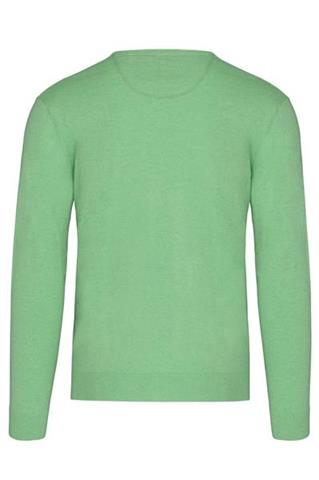 Zielony sweter V-neck 72669 - 43981
