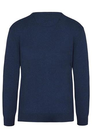 Granatowy sweter męski V-neck 72670 - 44031