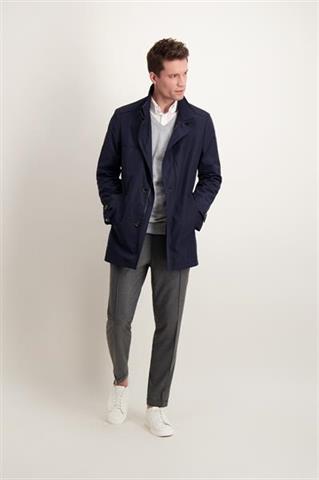 Granatowy płaszcz męski 13108 - 441651