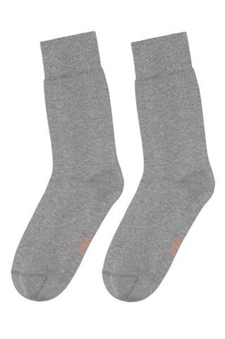 Szare skarpety w pomarańczowe kropki 73061 - 44291