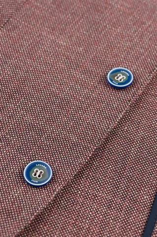 Bordowa marynarka lniana męska 45155 - 46131