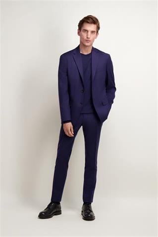 Granatowa męska marynarka jednorzędowa 46416 - 487601