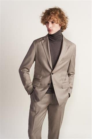 Spodnie męskie beżowe 64278 - 492131