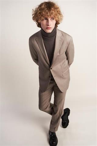 Spodnie męskie beżowe 64278 - 492141