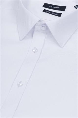 Klasyczna biała koszula z delikatną fakturą 92946 - 5261