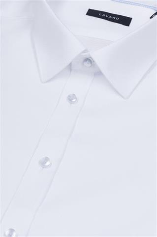 Klasyczna koszula z błękitnymi wstawkami 92987 - 5411