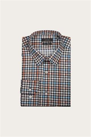Koszula w kratę męska 92997 - 541861