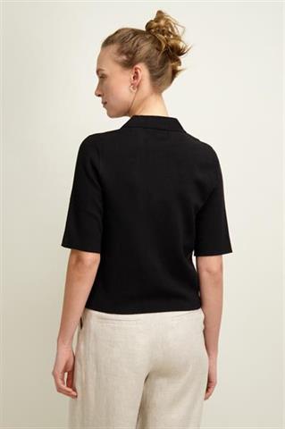 Czarne polo damskie 86953 - 566971