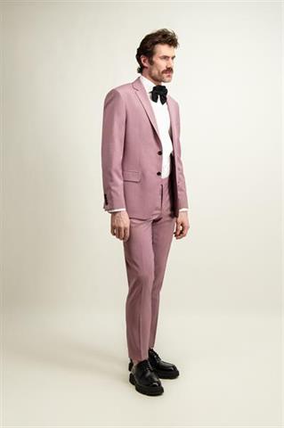 Jednorzędowy wełniany garnitur męski 35455 - 568571