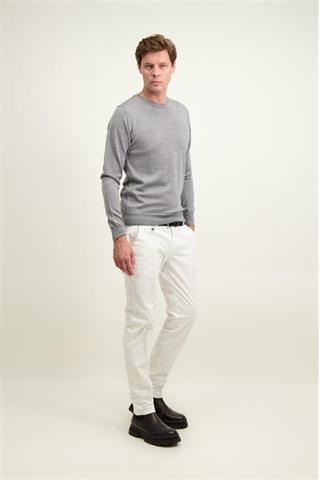 Szary męski sweter round neck 74286 - 584011