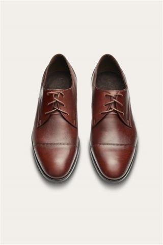 Brązowe męskie buty skórzane 58901 - 612171