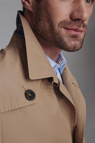 Beżowy płaszcz męski Obama Aberdeen 27151 - 61731