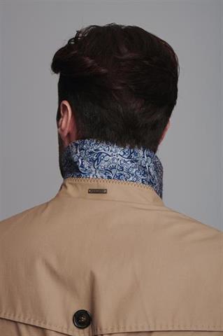 Beżowy płaszcz męski Obama Aberdeen 27151 - 61751