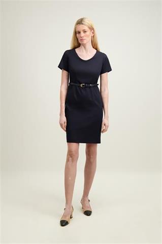 Elegancka granatowa sukienka 87346 - 619541