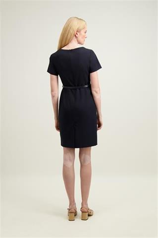 Elegancka granatowa sukienka 87346 - 619561
