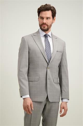 Szary garnitur męski Wełna Virgin Wool 35499 - 620901