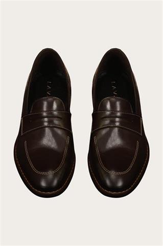 Brązowe buty męskie ze skóry naturalnej 58915 - 623061