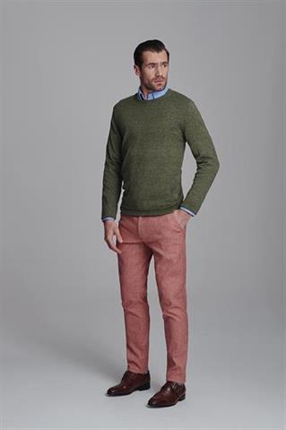 Oliwkowy sweter męski 72882 - 62591