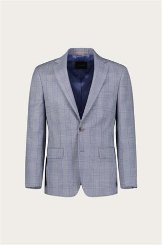 Garnitur męski w kratę Wełna Virgin Wool 35352 - 628511