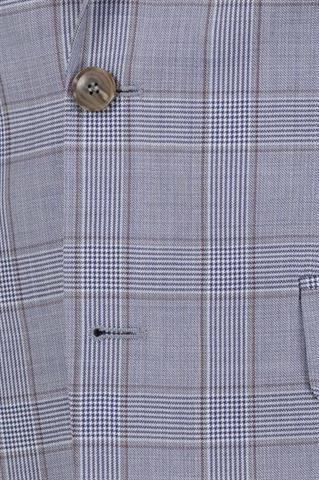 Garnitur męski w kratę Wełna Virgin Wool 35352 - 628531