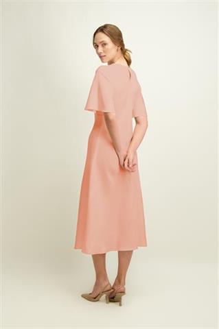Elegancka sukienka w kolorze brzoskwiniowym 86969 - 629531
