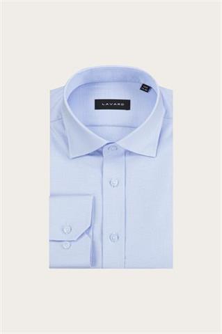 Błękitna bawełniana koszula męska 93645 - 630611