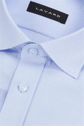 Błękitna bawełniana koszula męska 93645 - 630621