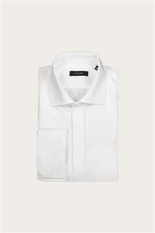 Biała bawełniana koszula męska 93330 - 633171