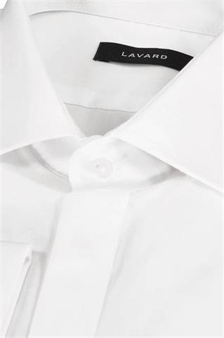 Biała bawełniana koszula męska 93330 - 633181