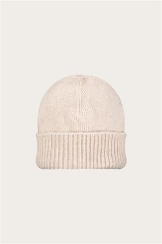 Czapka damska z wełną merino w kolorze écru 87472 - 633541