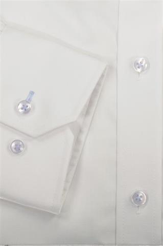 Biała gładka koszula 93498 - 634301