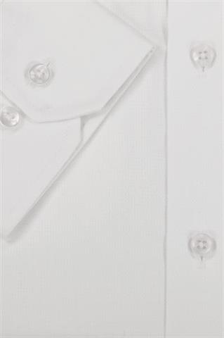 Biała gładka koszula męska 93538 - 634631