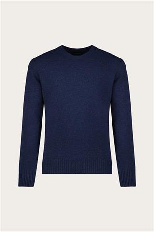 Niebieski sweter męski z wełną 74355 - 635241