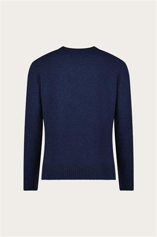 Niebieski sweter męski z wełną 74355 - 635251
