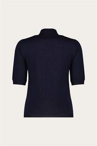 Granatowy półgolf damski z wełny merino 87447 - 635821