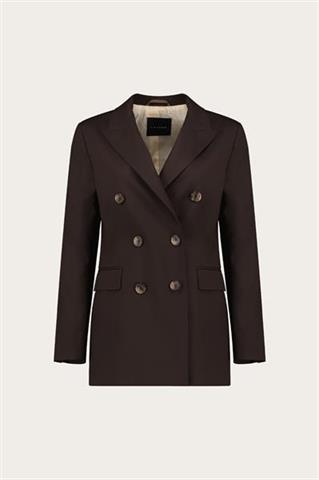 Brązowa dwurzędowa marynarka damska 87456 - 635971