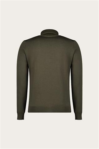 Zielony golf męski z wełny merino 74353 - 636691