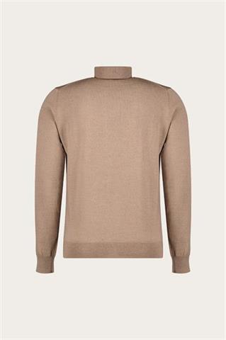 Golf męski w kolorze kamiennym z wełny merino 74354 - 636721