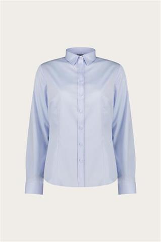 Niebieska bawełniana koszula damska 87382 - 638541