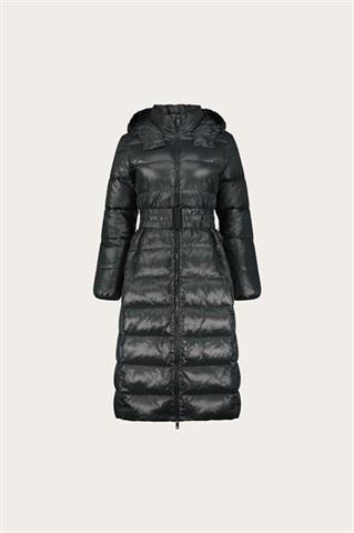 Zielony pikowany płaszcz damski 87451 - 638711