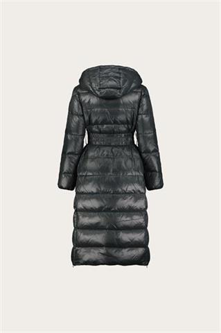 Zielony pikowany płaszcz damski 87451 - 638721