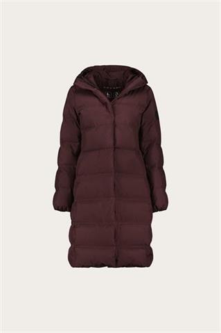 Bordowy płaszcz damski 87452 - 638801