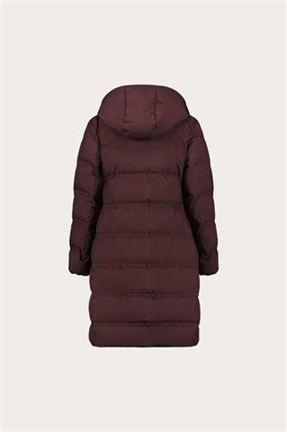 Bordowy płaszcz damski 87452 - 638811