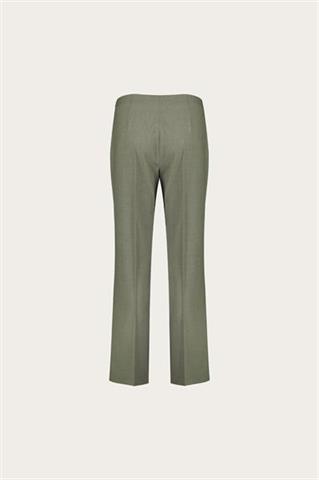 Zielone spodnie damskie z wełną 87459 - 638901