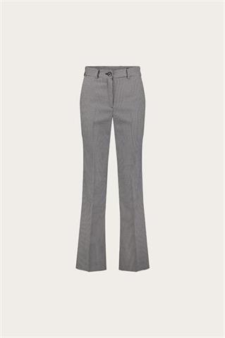 Czarno-białe spodnie damskie 87496 - 638921